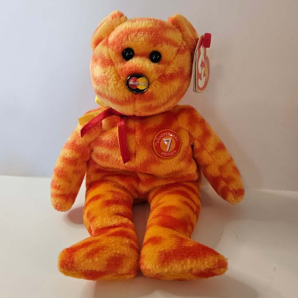 TY BEANIE BABY BABIES WITH TAG 2008 M.C. MASTERCARD ANNIVERSARY 7TH EDITION